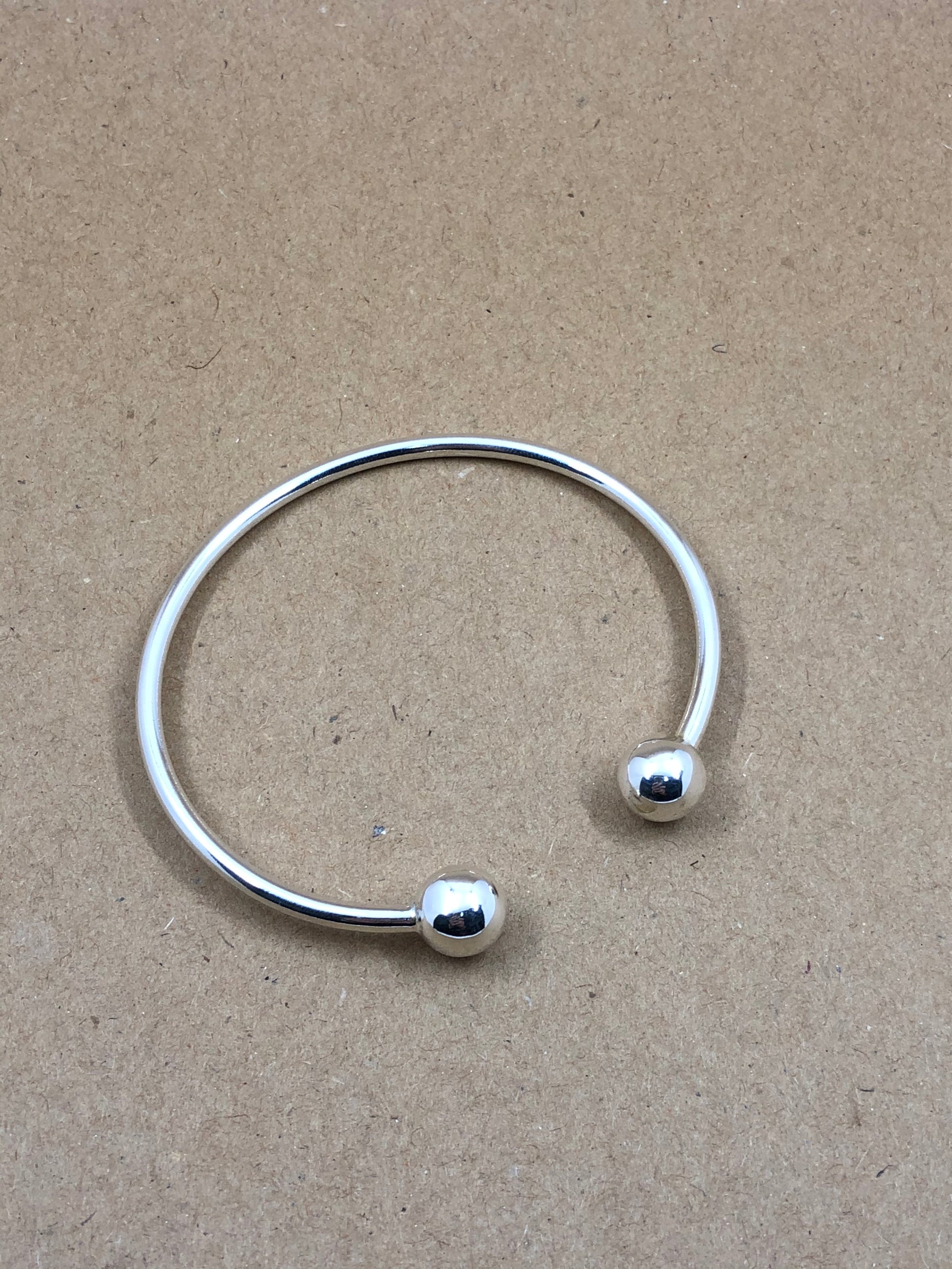 Pulsera bolas 10mm de plata