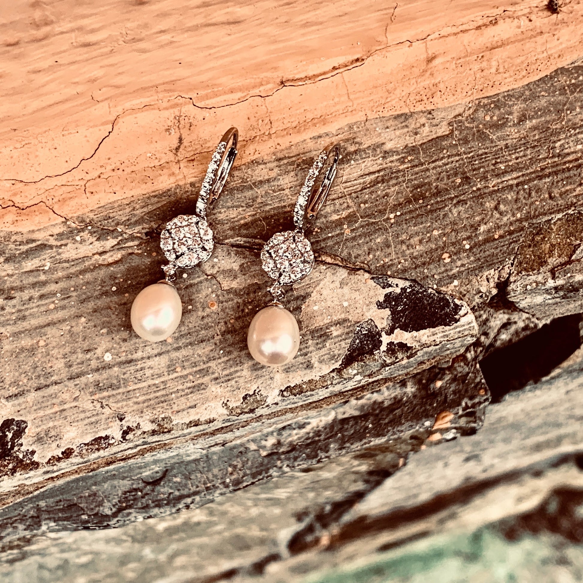 pendientes de perla