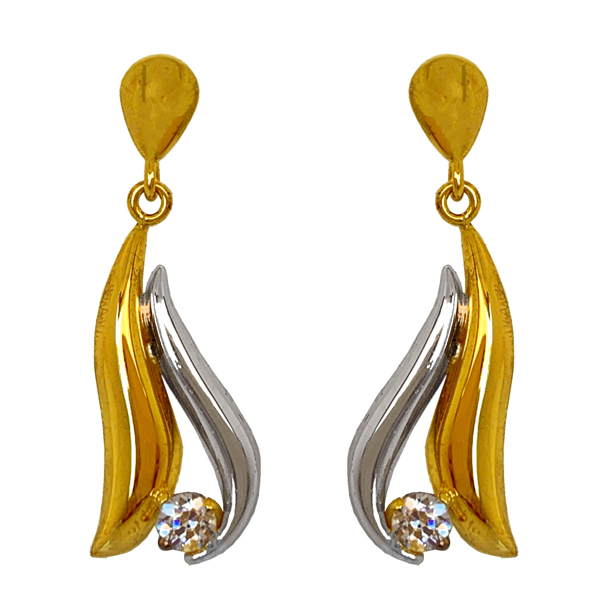 Pendientes Fashion Jewelry brass chapado en oro