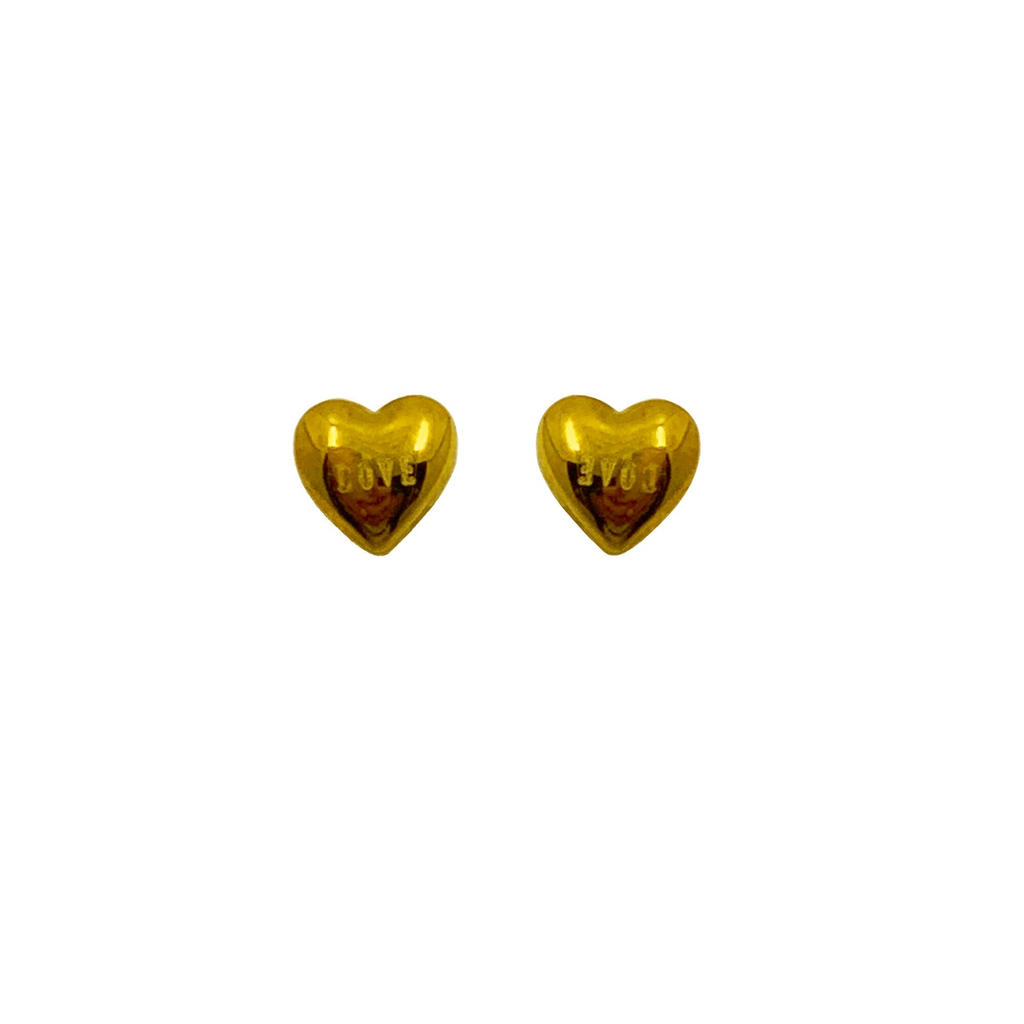 earring, earrings, pendiente, pendientes, brass, laton, 18 karat gold, chapado oro, oro 18kt, chapado en oro, love